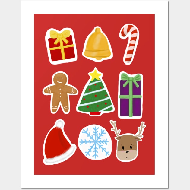 Christmas icons Wall Art by Charlotsart